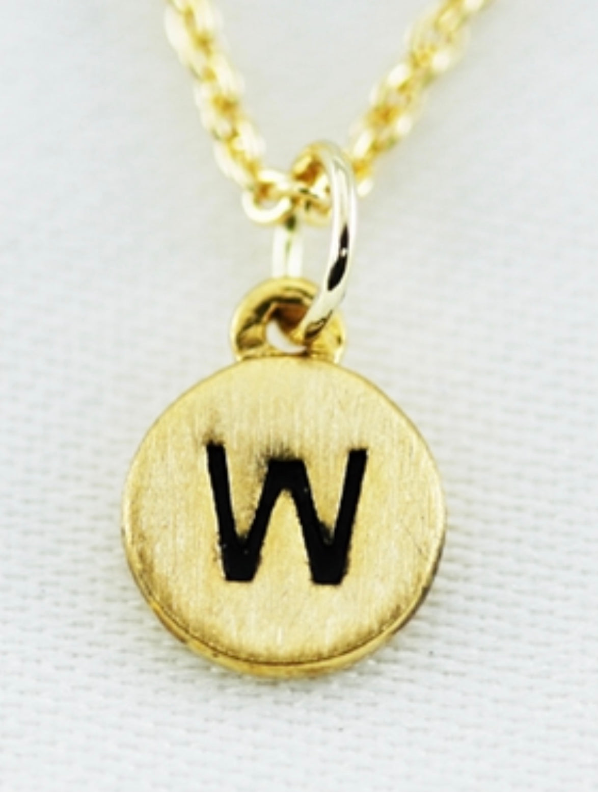 Dainty Disc Initial Necklace