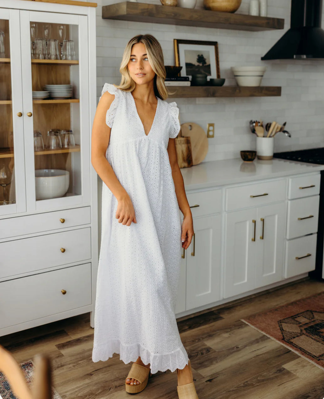 The Dutton in White Eyelet