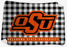 OK State 2024: OSU Buffalo Check Logo Blanket