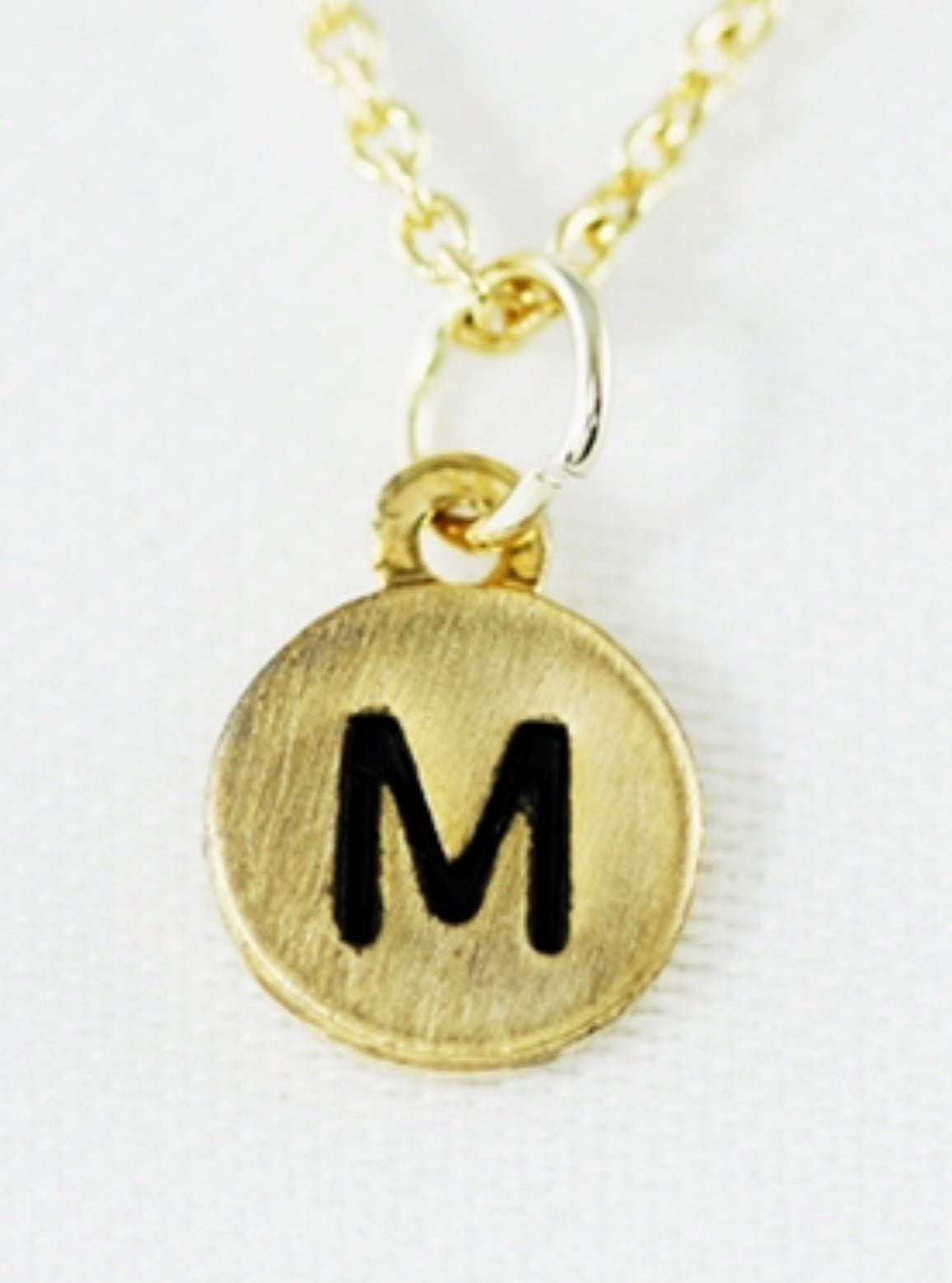 Dainty Disc Initial Necklace
