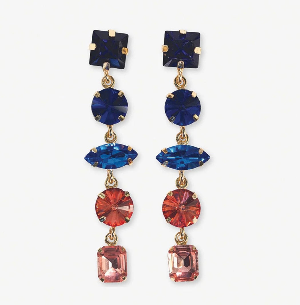 Ink + Alloy Gemstone Earrings