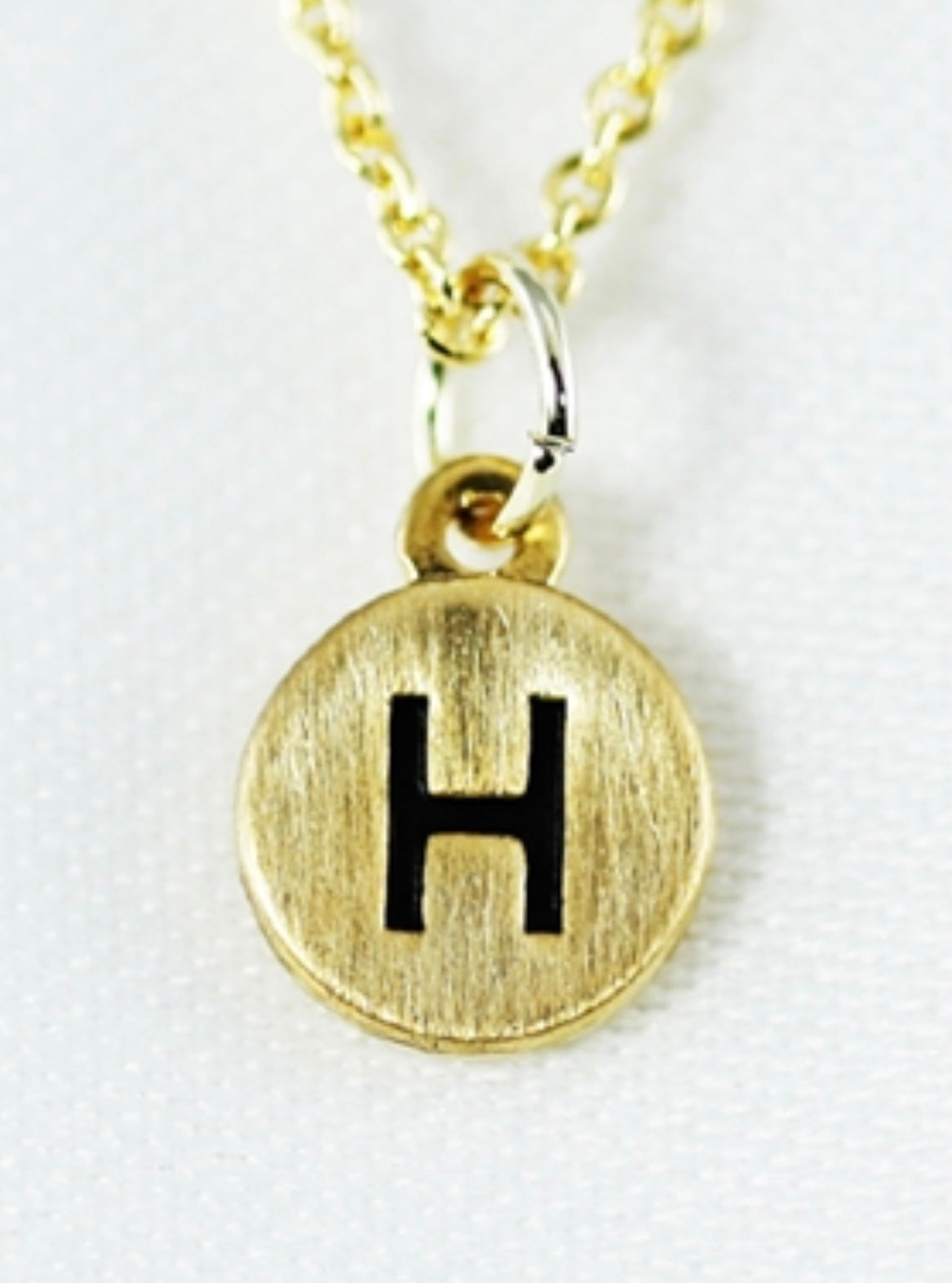 Dainty Disc Initial Necklace