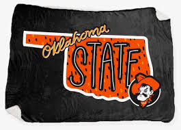OK State 2024: OSU State Shape Blanket