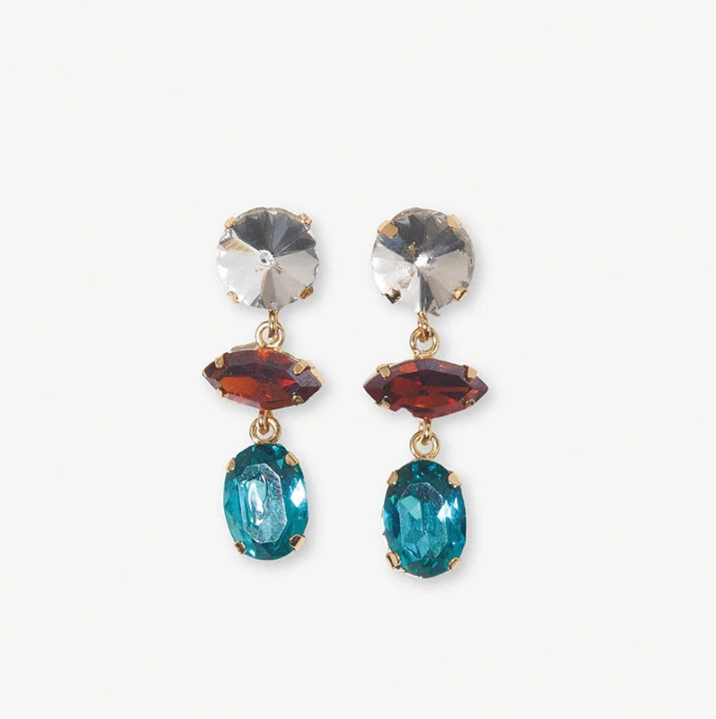 Ink + Alloy Gemstone Earrings