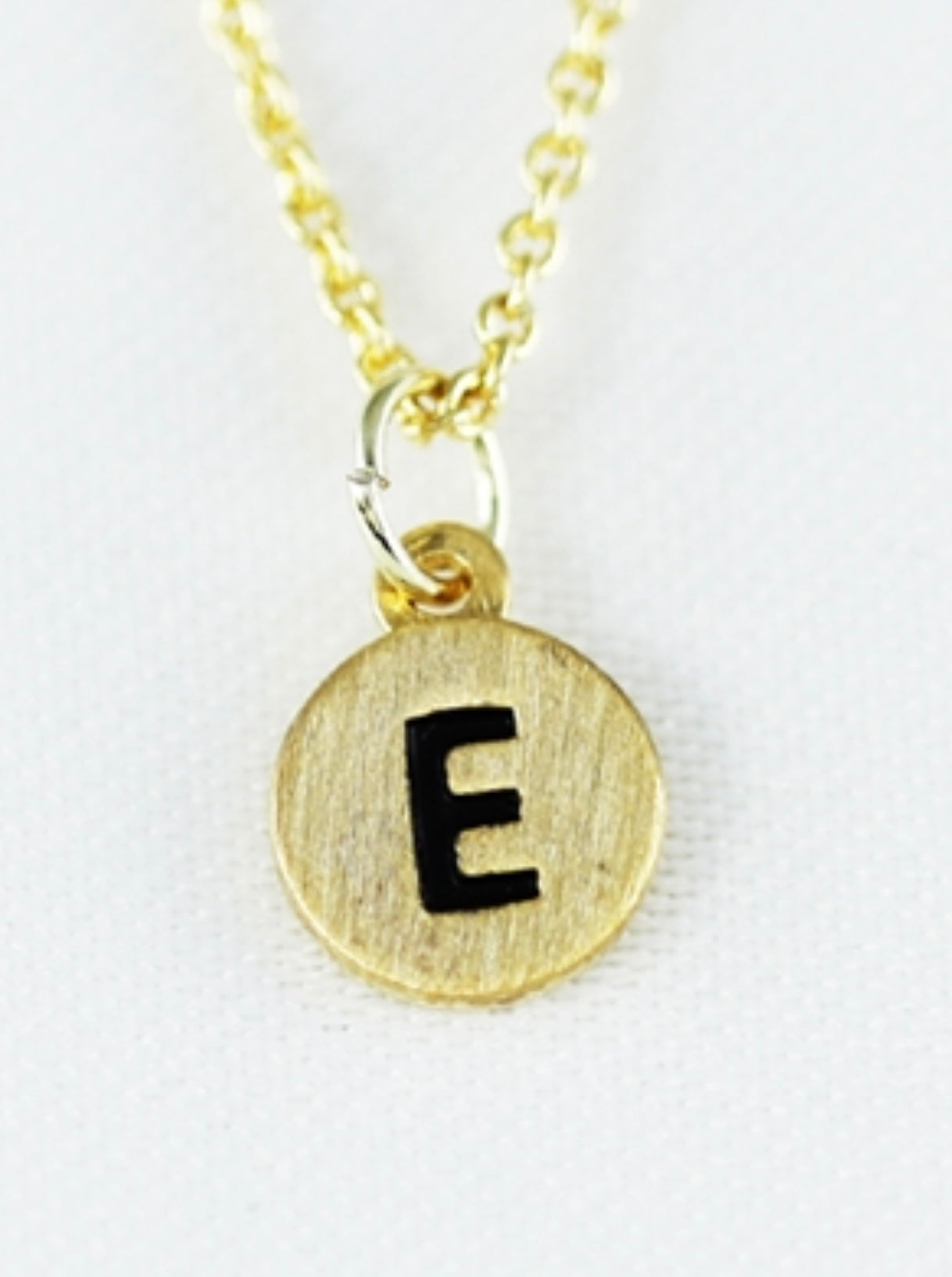 Dainty Disc Initial Necklace