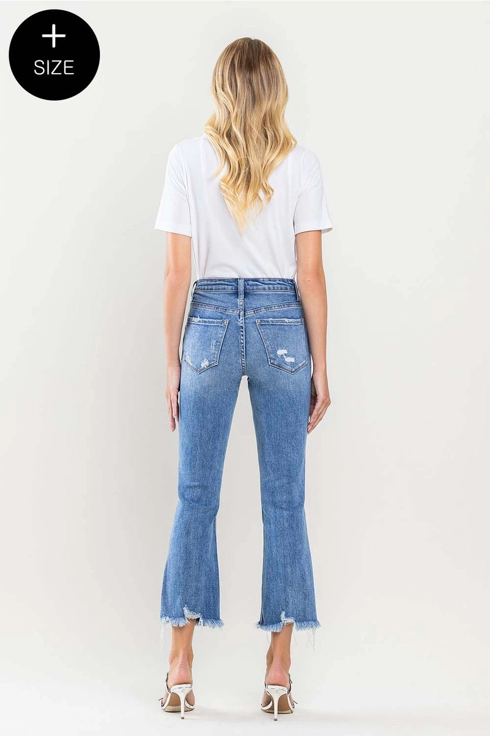 Plus Size High Kick Flare Jeans