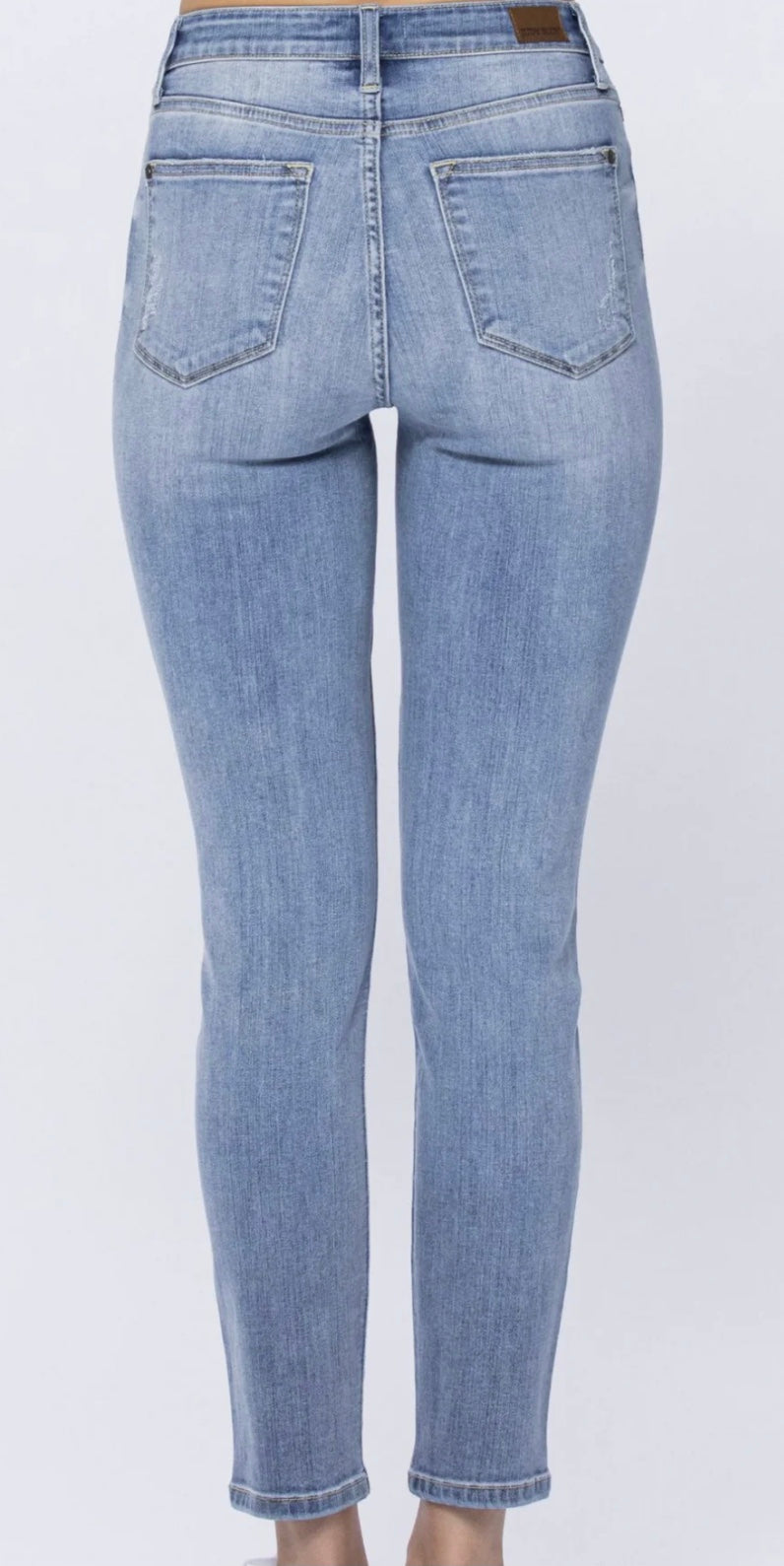 HI Rise Light Wash Relaxed Fit
