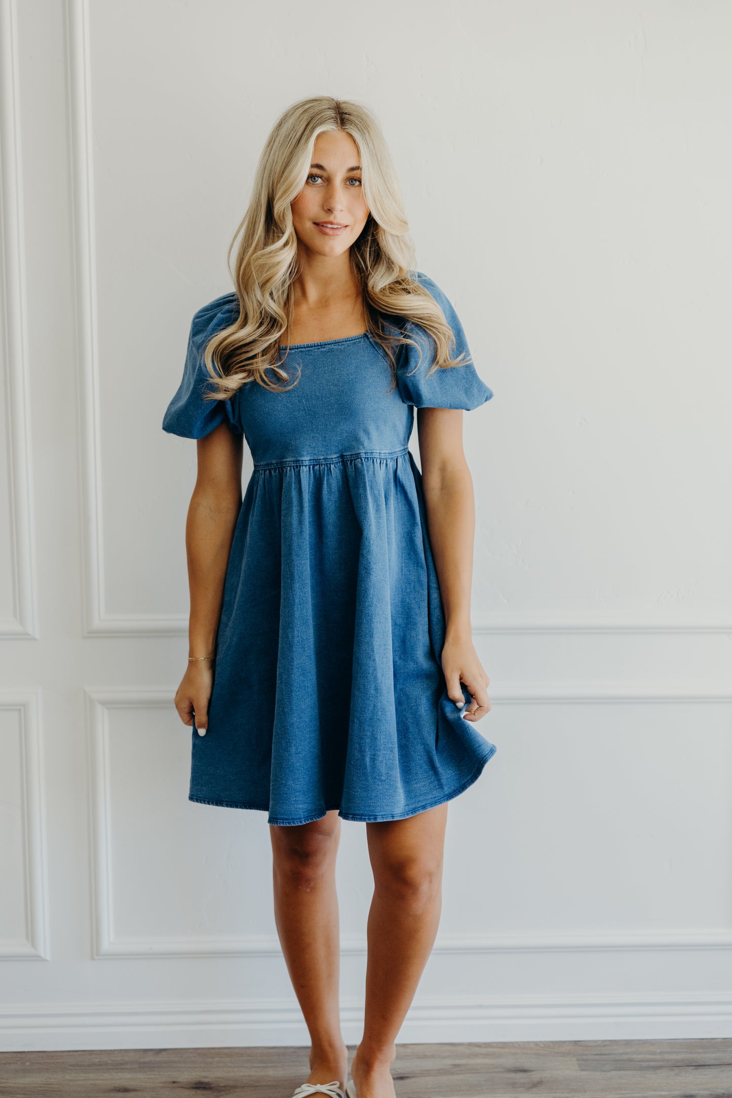 The Jack Mini Dress in Dark Denim