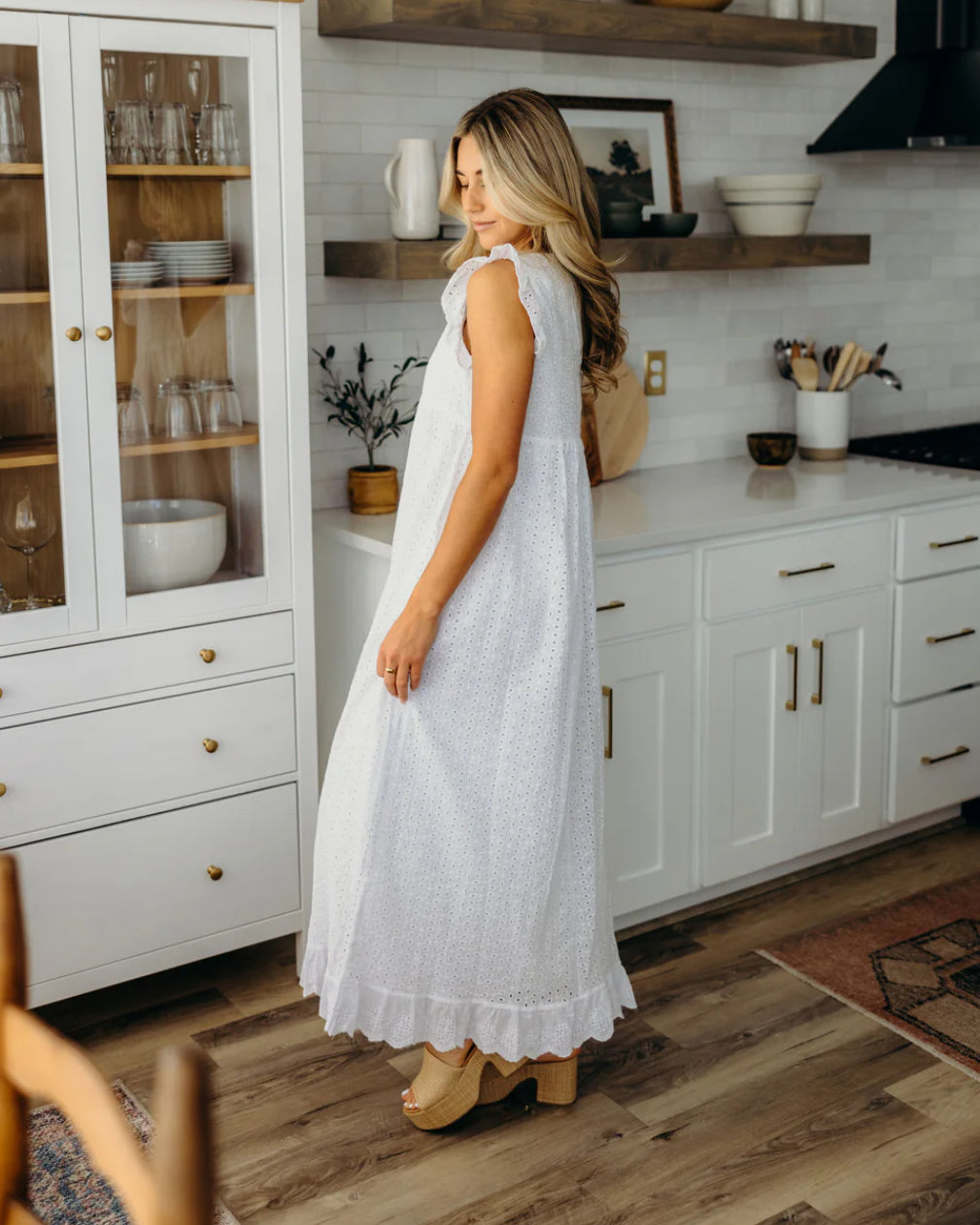 The Dutton in White Eyelet
