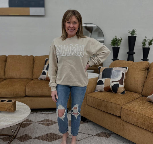 Mama Puff sand sweatshirt