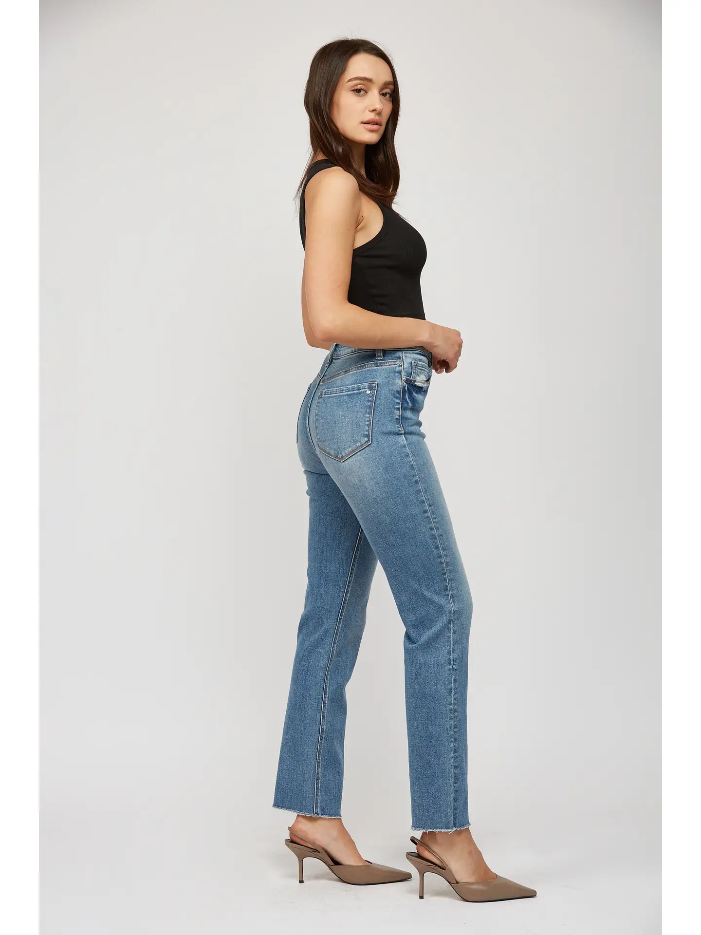 Aniello super high rise straight leg