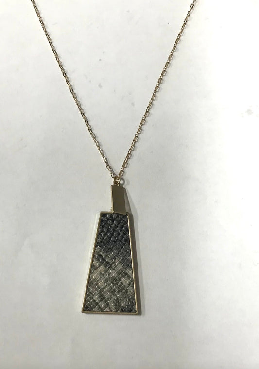 Gold triangle necklace