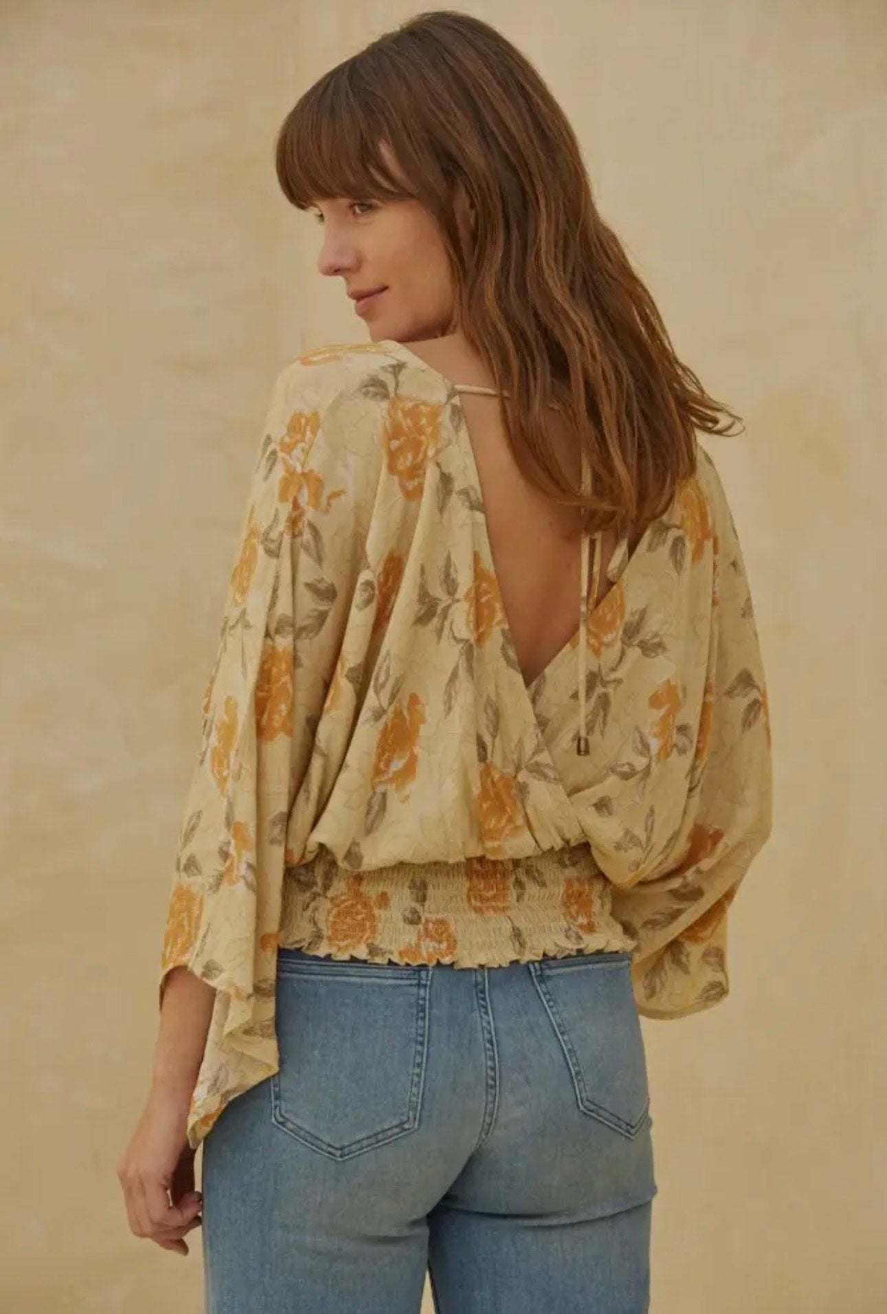 By chance smocked top - light yellow