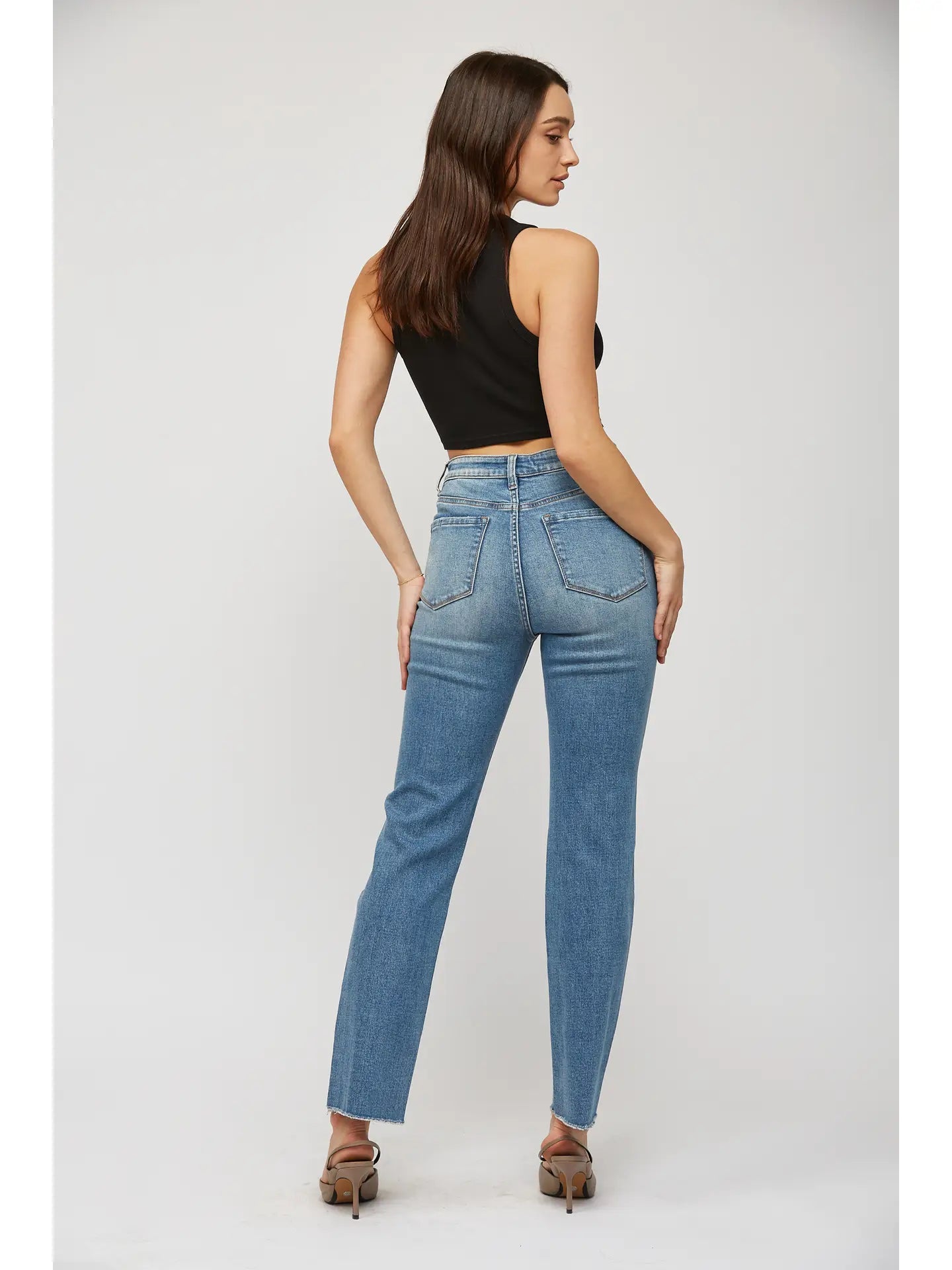 Aniello super high rise straight leg