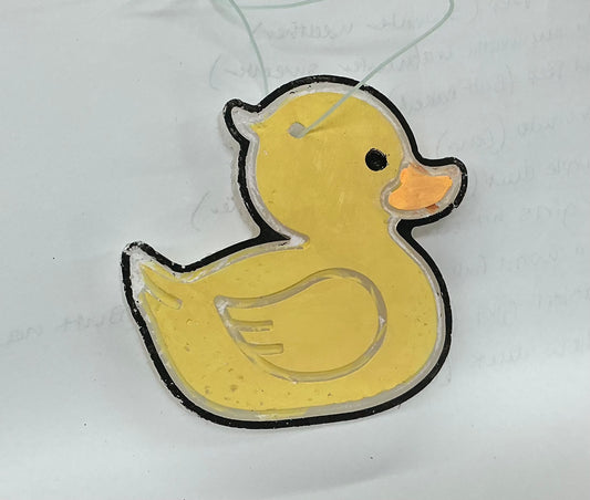 Duck car freshie champagne toast