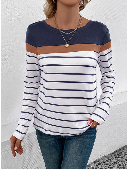 Fashion cross border women’s long sleeve knitted shirt
