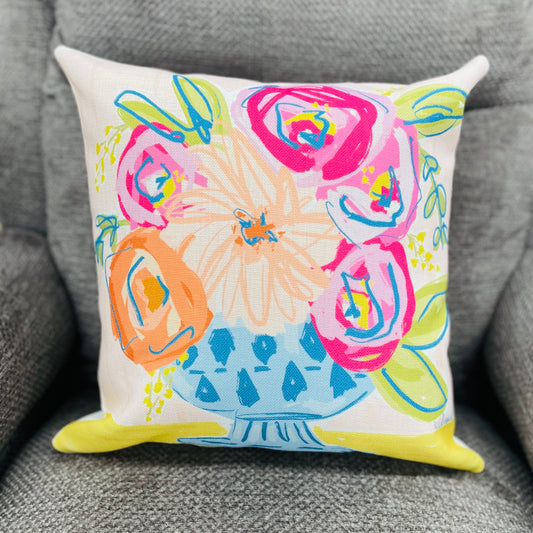 Peachy Keen Square Pillow
