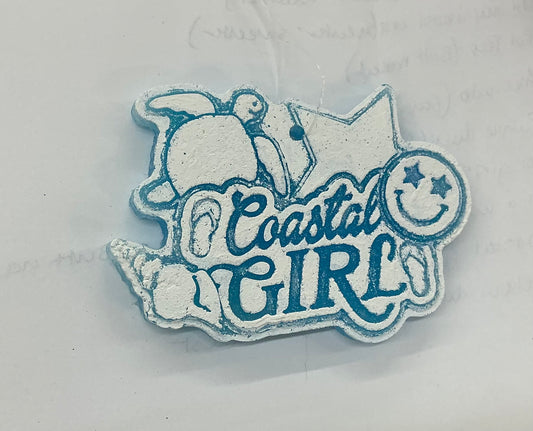 Coastal girl car freshie champagne toast